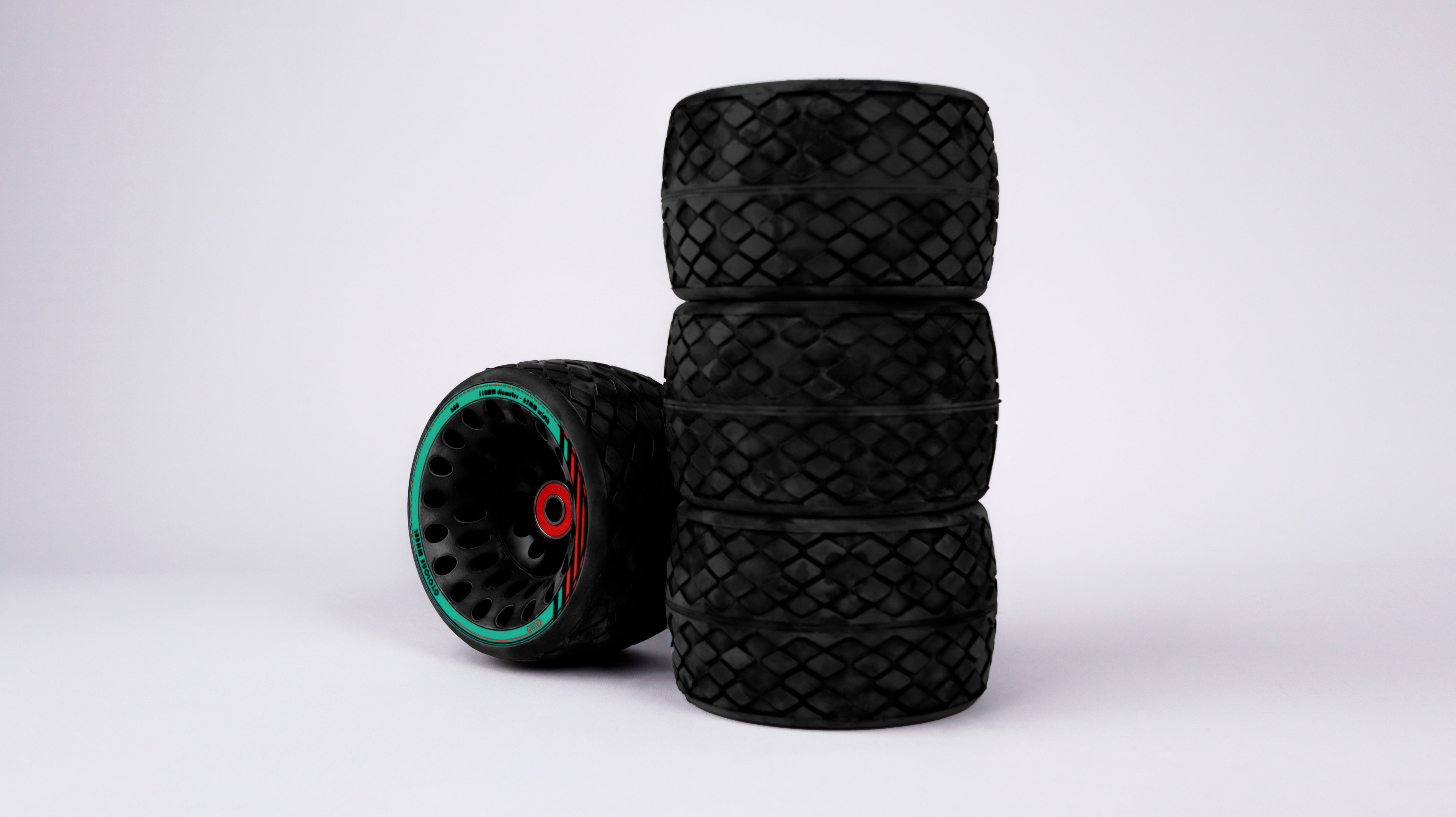 110 Rubber Upgrade Wheels for Belt Drive Boards