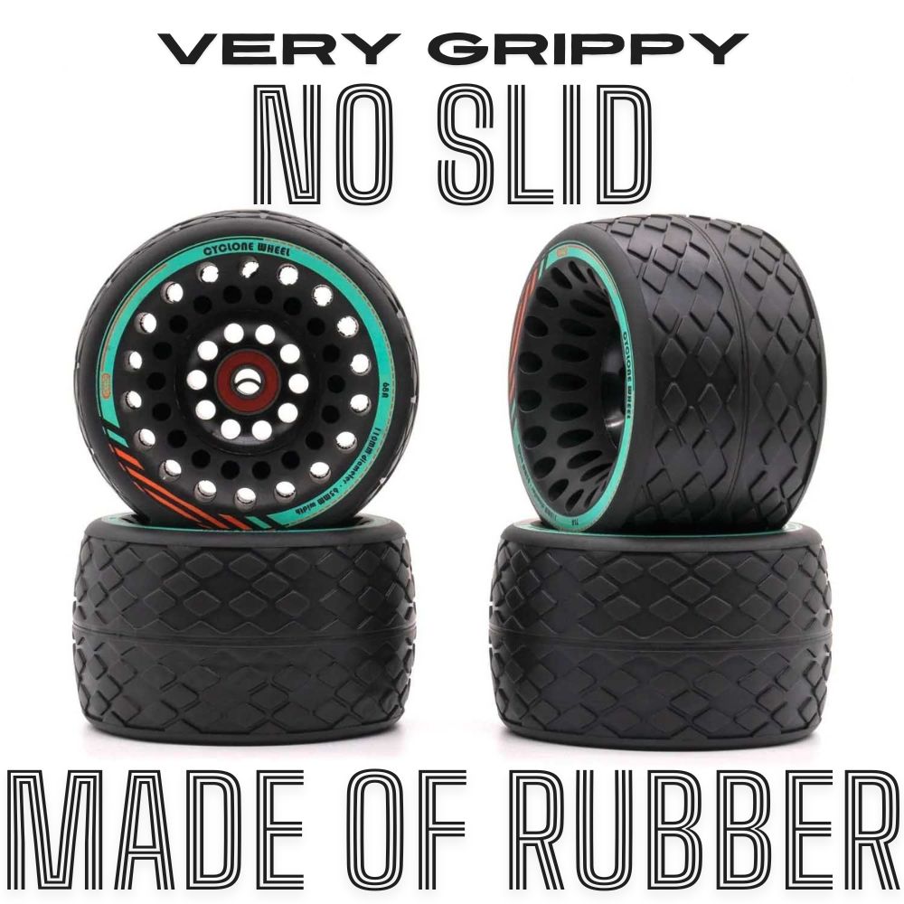 110 Cyclone Rubber Street Wheels | Ultra High Grip & Comfort