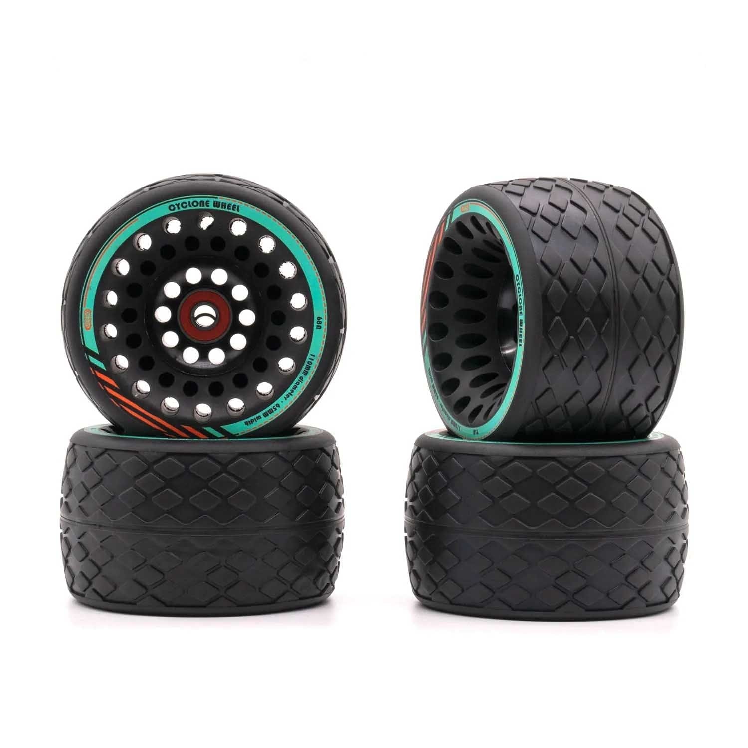 110 Cyclone Rubber Street Wheels | Ultra High Grip & Comfort